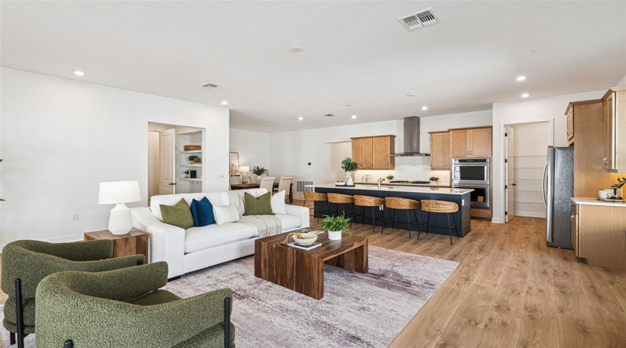 Island Village Mackinac Model Great Room and Kitchen