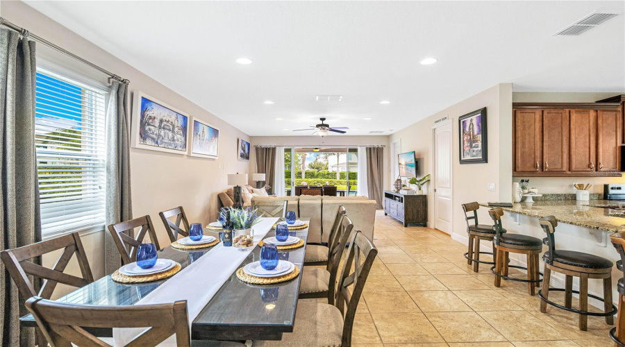 Large Open Concept Living and Dining offers Plenty of Space for All!