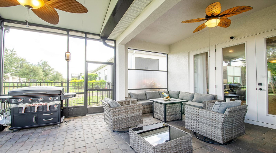 Screened lanai