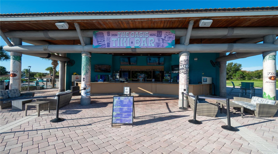 Oasis Club outside Tiki Bar