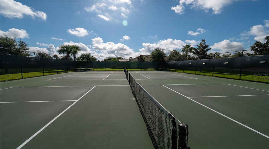 Resident only pickleball courts