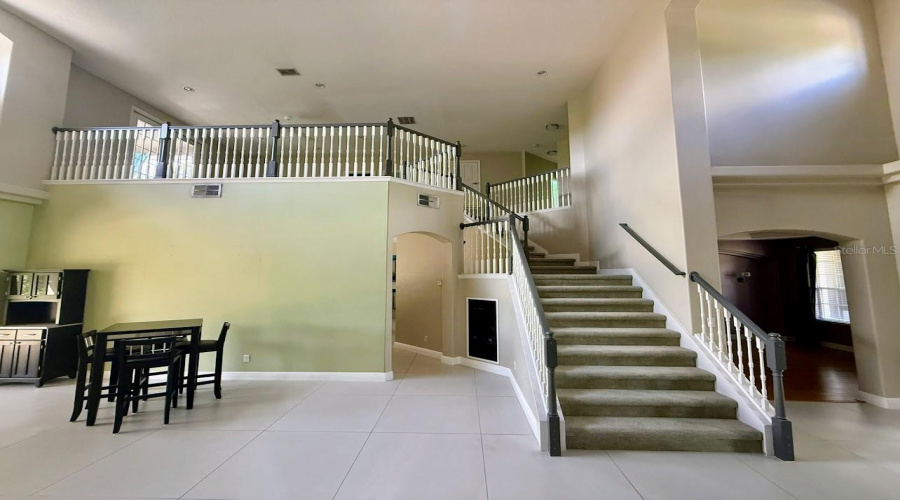 View upstairs