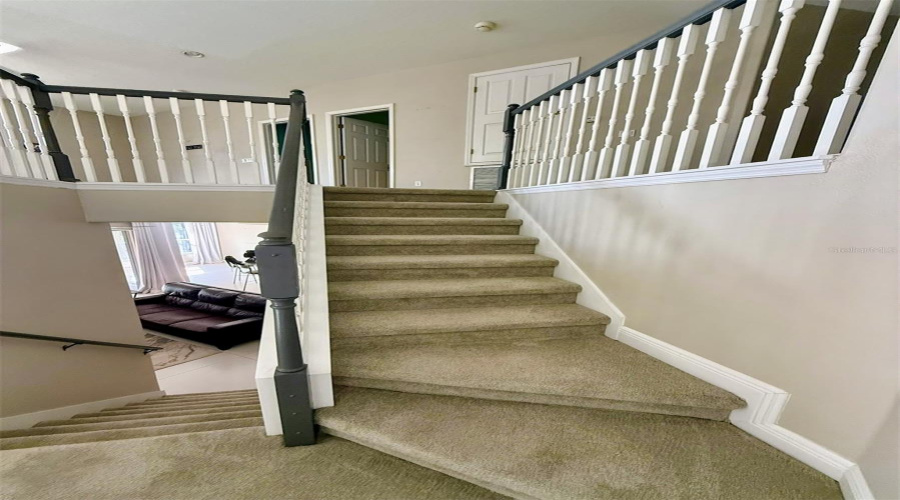 2nd stairs to game room