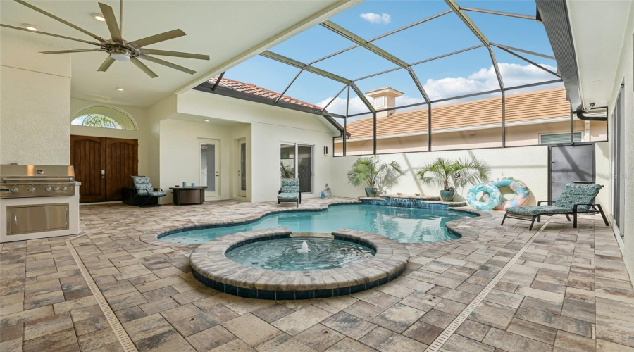 Court yard pool