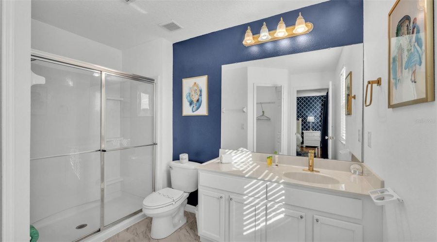 Be Our Guest inspired primary bathroom.