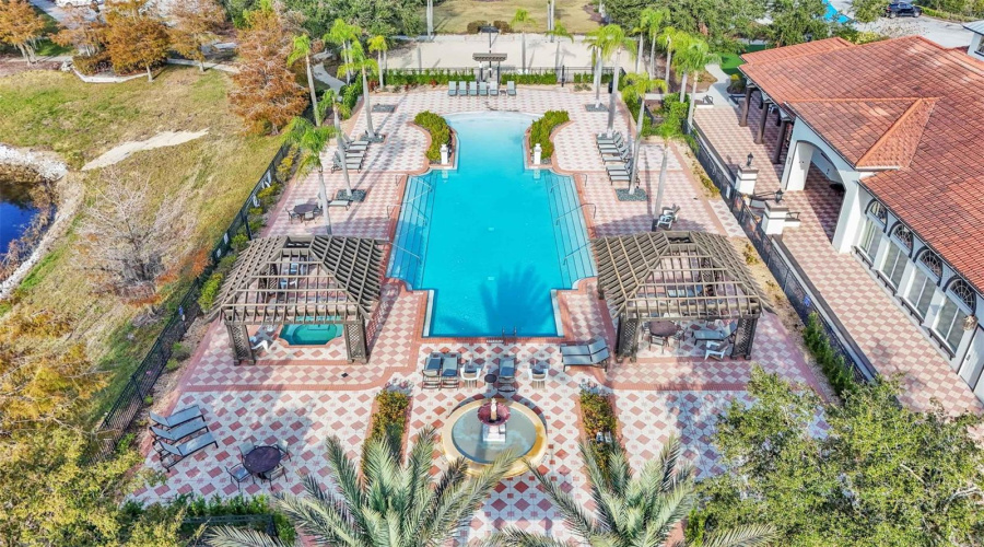 Resort style pool at clubhouse.