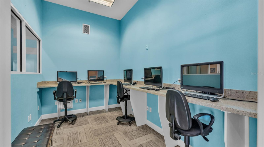 Office center at clubhouse.