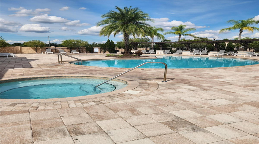 Clubhouse pool and hot tub