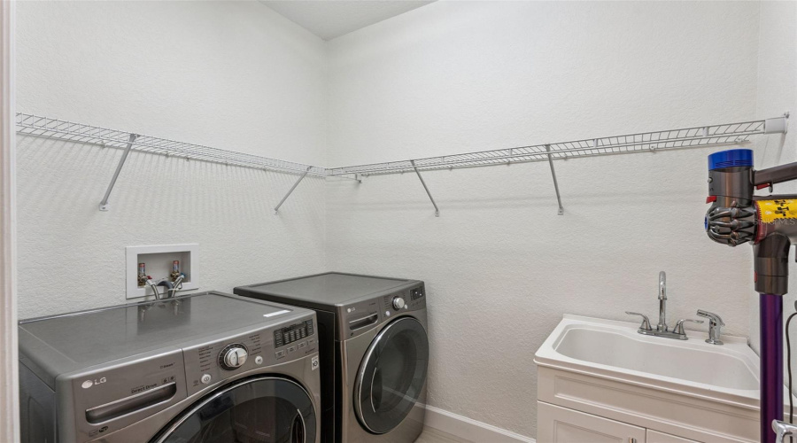 Separate, dedicated laundry room on the first floor.