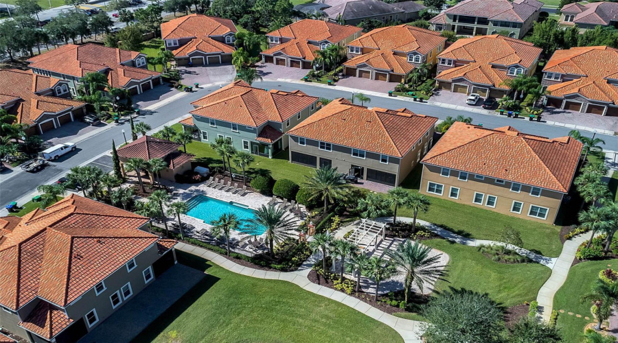 Community pool with 2 guest parking spots is directly across the street.