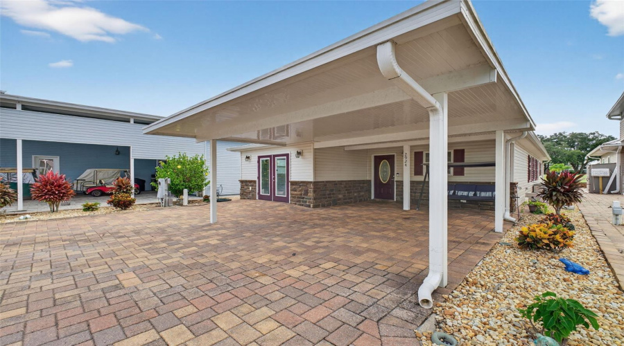 Carport: Covered carport provides convenient parking and protection from the elements.