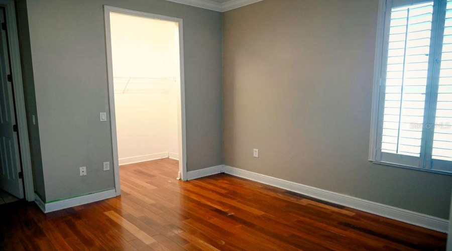 Bedroom 2 with walk in closet.