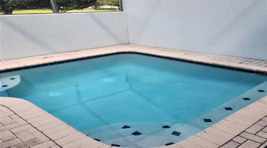 Splash pool with paver patio