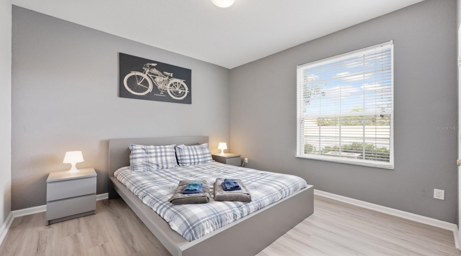 Perfectly sized, Bedroom 2 can easily serve as a guest bedroom or be transformed into an office or creative retreat.