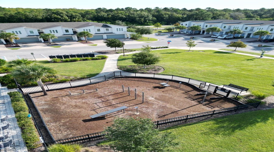 Outdoor fitness area