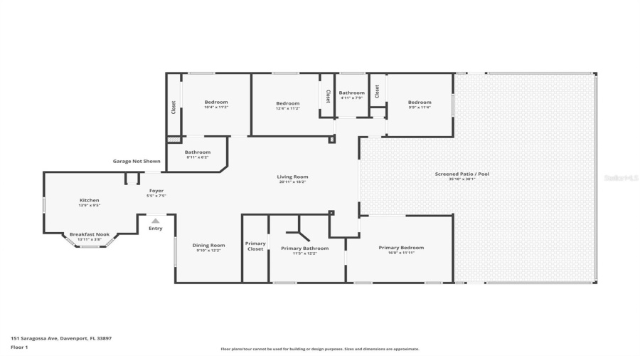 DAVENPORT, Florida 33897, 4 Bedrooms Bedrooms, ,3 BathroomsBathrooms,Residential,For Sale,SARAGOSSA,0,MFRS5121531