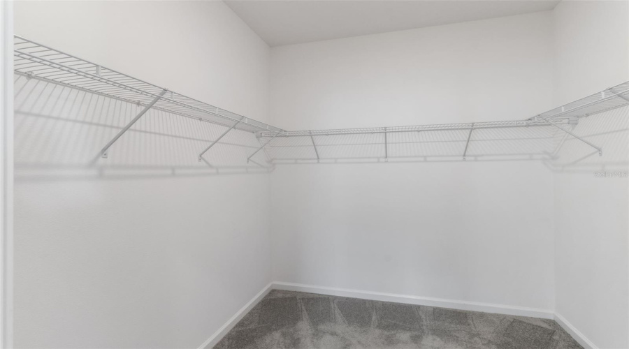 Owners walk in closet