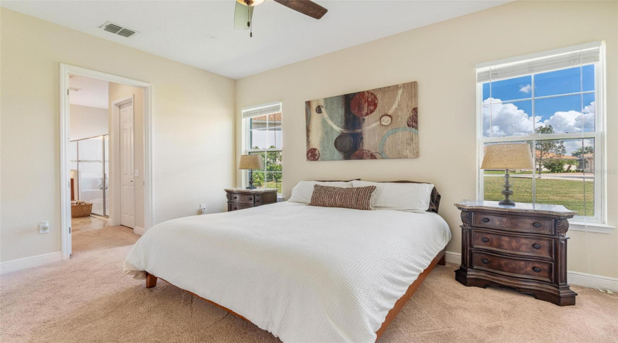 The 1st floor guest suite with en-suire bath can be used as a second master.