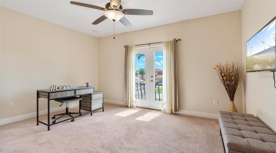 Welcome to the "Juliet Room" featuring French doors that open up to a quaint faux balcony overlooking the front of your Estate...Oh Romeo Oh Romeo...Where are thou?