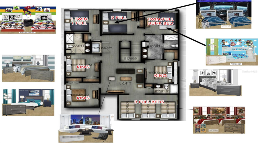 DAVENPORT, Florida 33896, 8 Bedrooms Bedrooms, ,5 BathroomsBathrooms,Residential,For Sale,PEBBLE BEACH,0,MFRO6347997