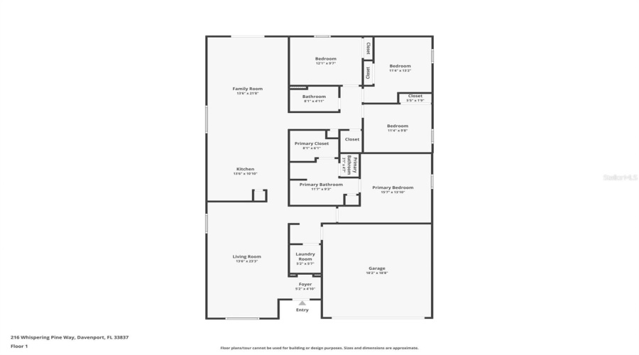 DAVENPORT, Florida 33837, 4 Bedrooms Bedrooms, ,2 BathroomsBathrooms,Residential,For Sale,WHISPERING PINES,0,MFRO6348328