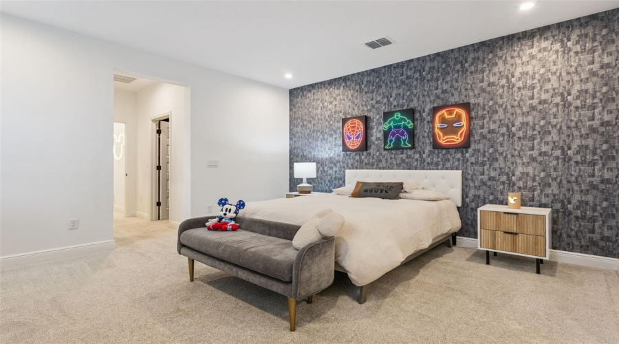 Roomy Primary Suite with double Walk-In Closets