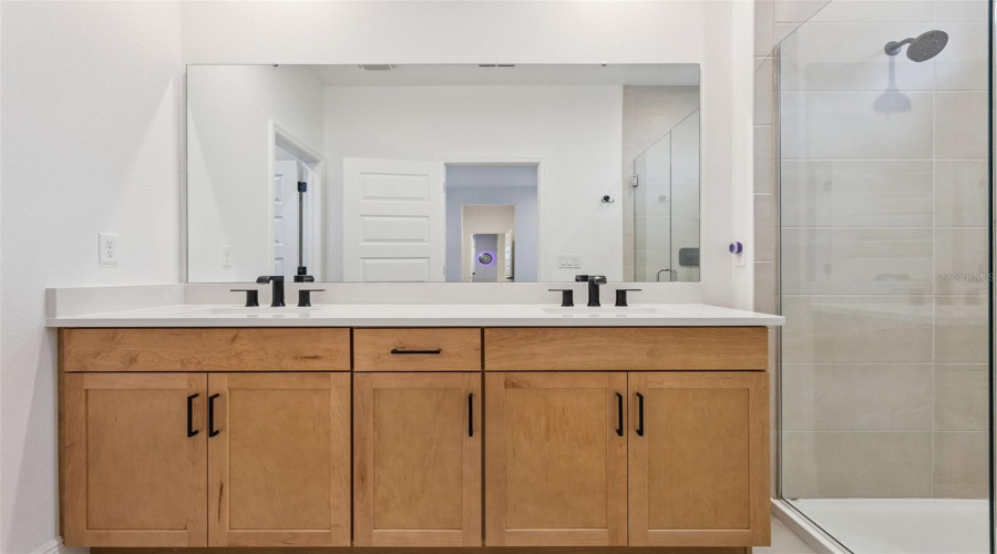 Primary Bathroom has double sinks