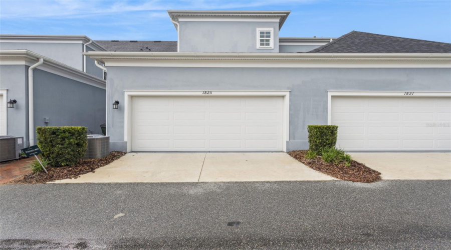 Rear entry 2 car garage