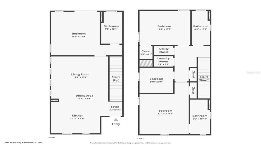 KISSIMMEE, Florida 34747, 3 Bedrooms Bedrooms, ,3 BathroomsBathrooms,Residential,For Sale,PIRATE,0,MFRS5135670