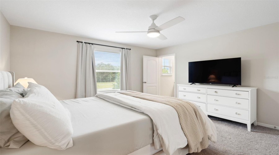 Second floor primary suite