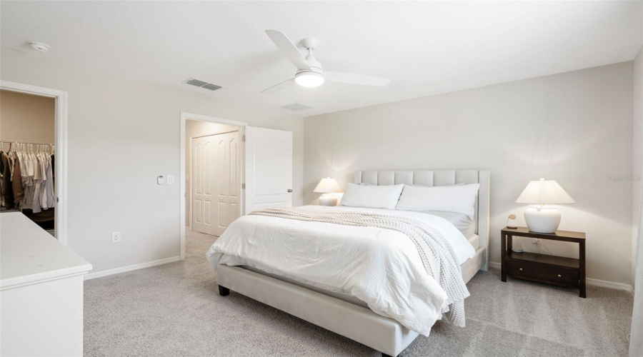 Second floor primary suite