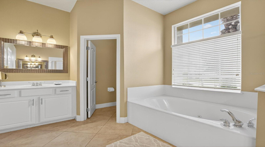 Master Ensuite, separate water closet and dual vanities