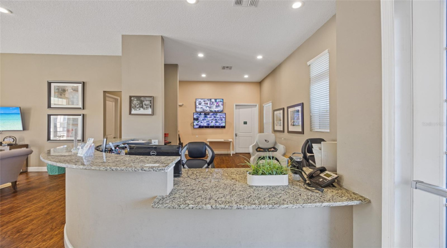clubhouse reception desk