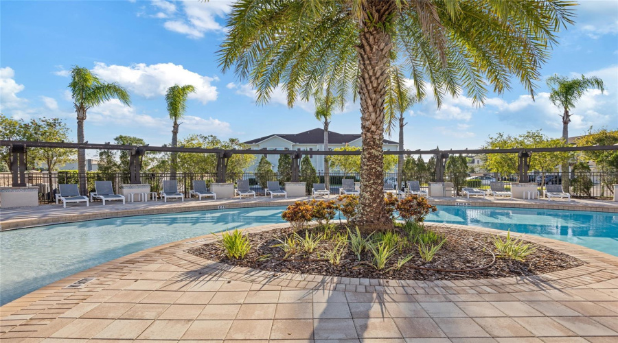 community pool area