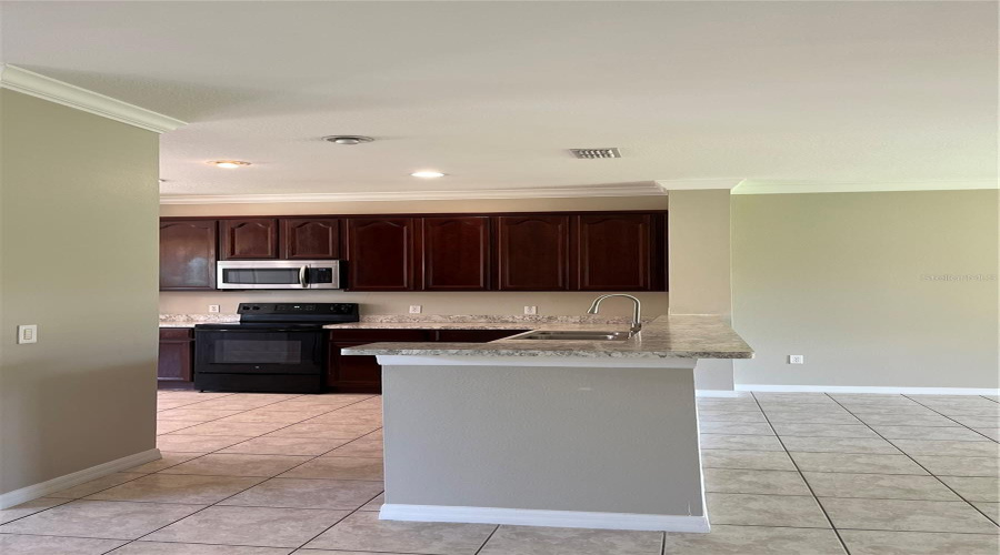 Entrance into Kitchen from Family Room