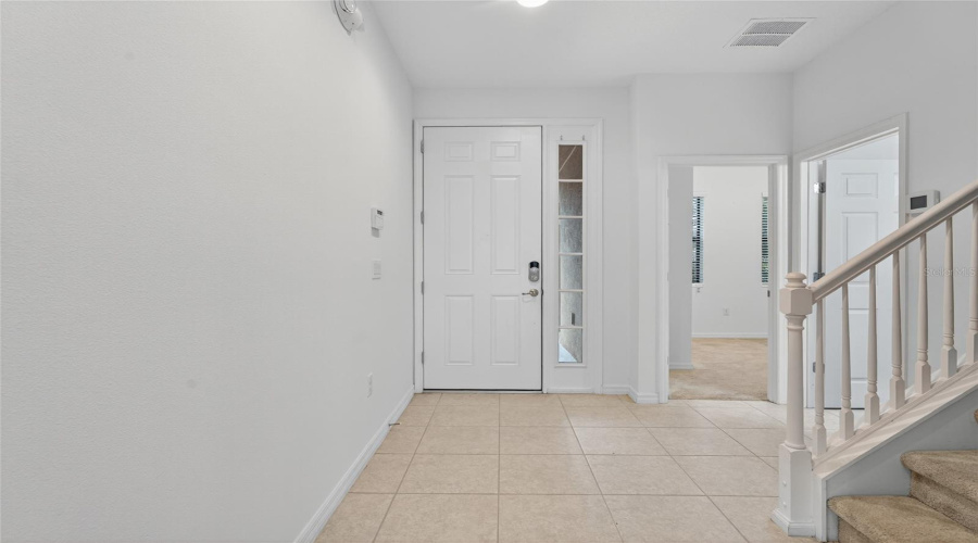 Front door and hall
