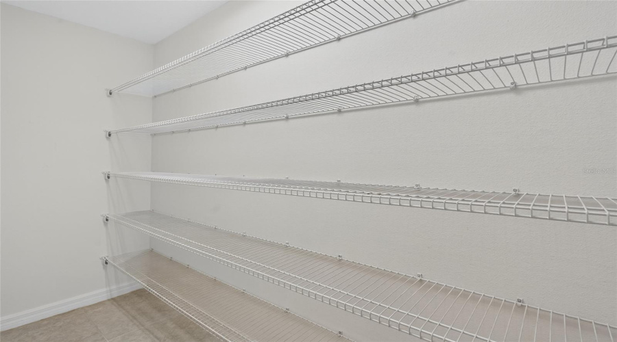 Large pantry in kitchen