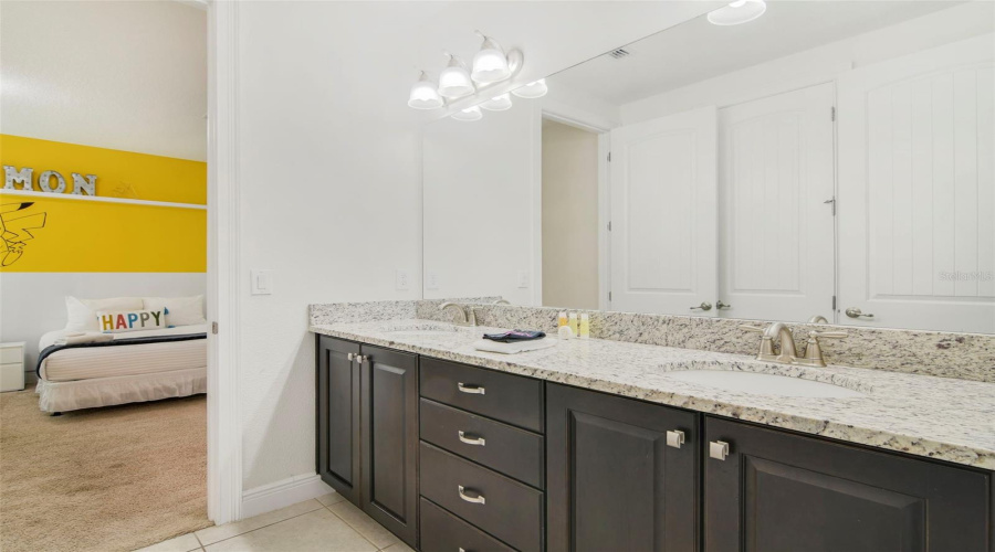 Bedrooms 4 and 5 share a Jack-and-Jill bath.
