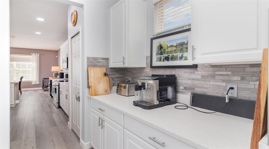 Butlers pantry area with extra storage space!