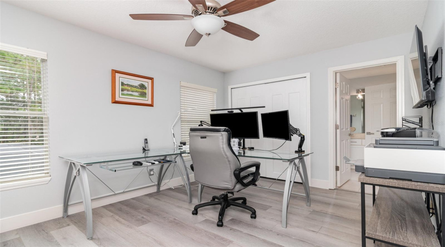 Office/bedroom with Jack and Jill bathroom