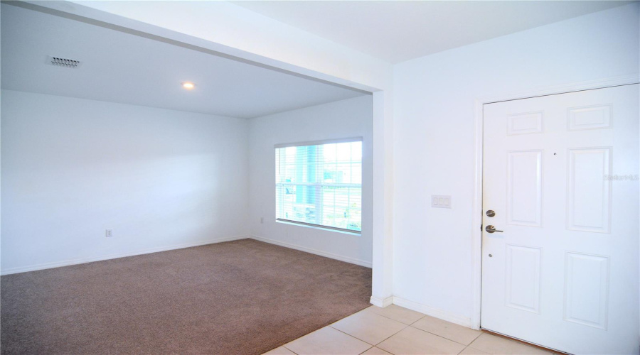 Flex room & front door