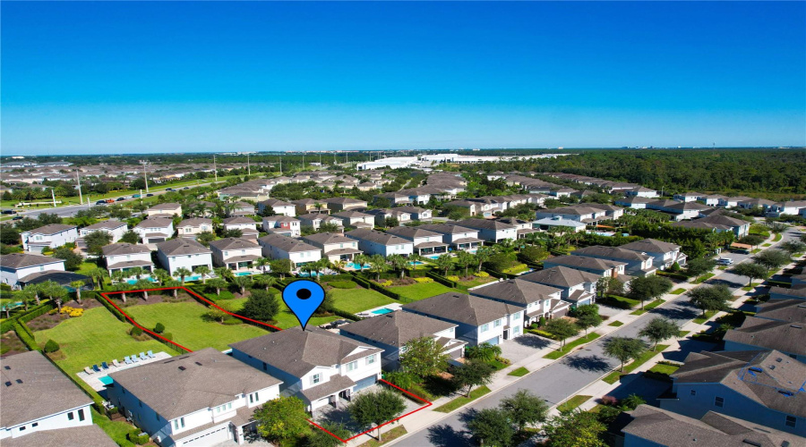 Aerial View of the Home