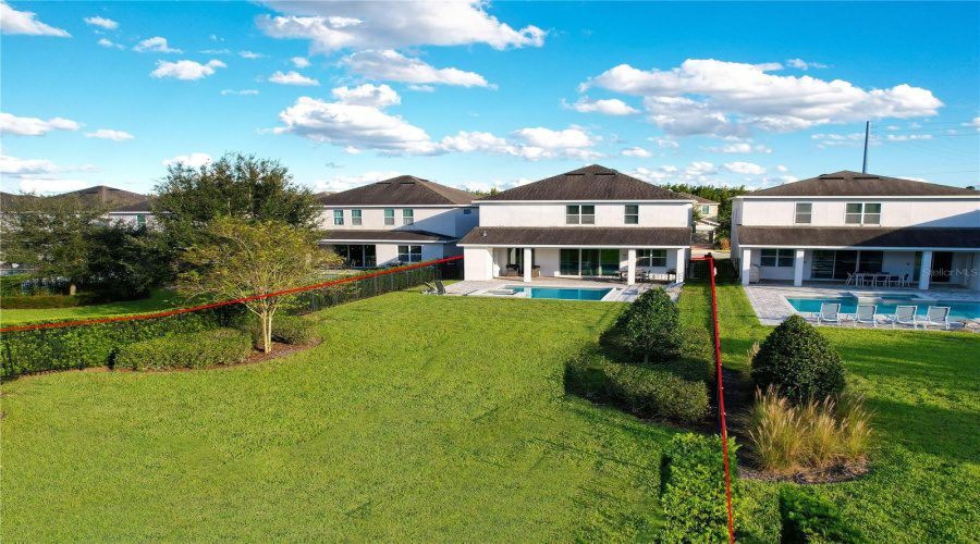 Backyard of the Home