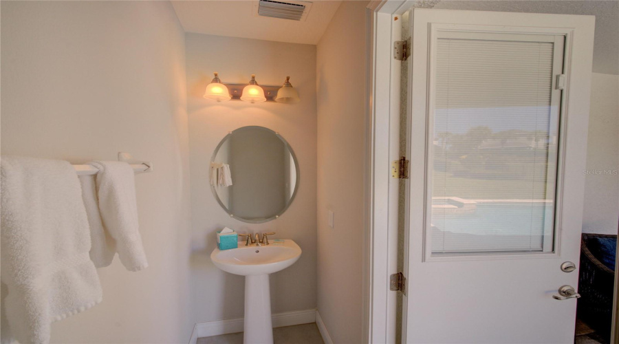 Half Bathroom- In the Pool Area