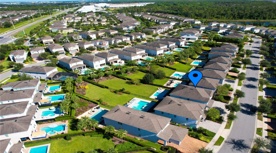 Aerial View of the Home