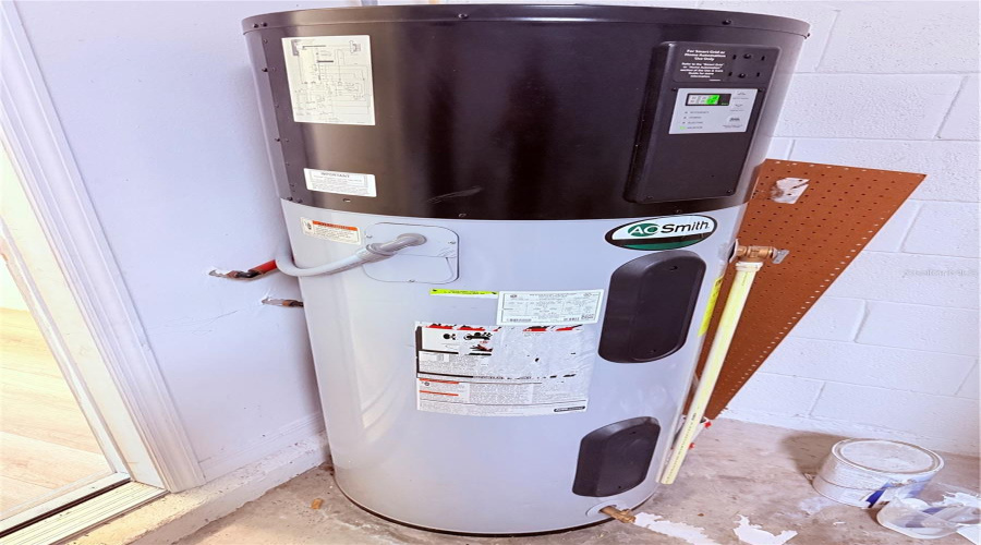 water heater in the garage