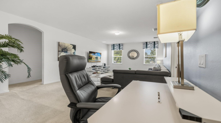 Workstation located on second level