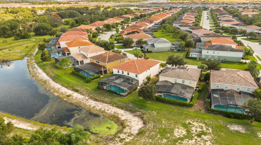 Aerial view of the community