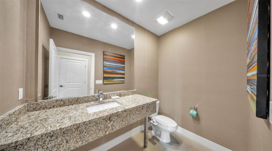 downstairs half bath