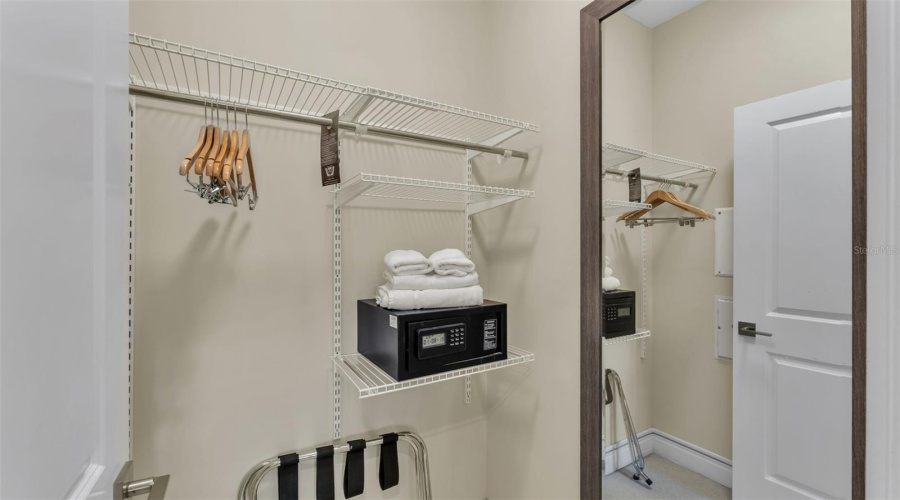 downstairs primary closet